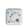 Royal Copenhagen Blue Fluted Plain Small Square Plate In Two-tone