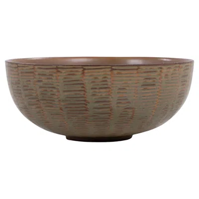 Pre-owned Royal Copenhagen Bowl In Stoneware By Axel Salto In Brown