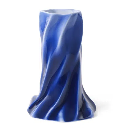 Royal Copenhagen Ceramic Kontur Vase In Blue