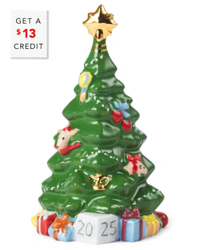 Royal Copenhagen Christmas Decor Tree Figurine 2025 With $13 Credit In Multi