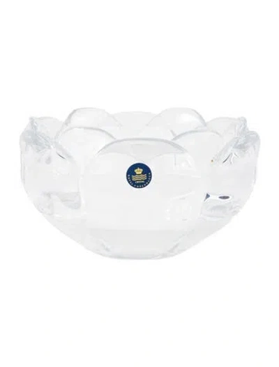 Pre-owned Royal Copenhagen Crystal Lotus Centerpiece Bowl In Transparent