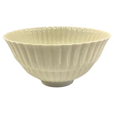 Pre-owned Royal Copenhagen Danish Modern  Blanc De Chine Porcelain Bowl 1939 Hans H. Hansen In Beige