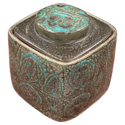 Pre-owned Royal Copenhagen Fajance Lidded Box / Humidor By Nils Thorsson For  In Gray