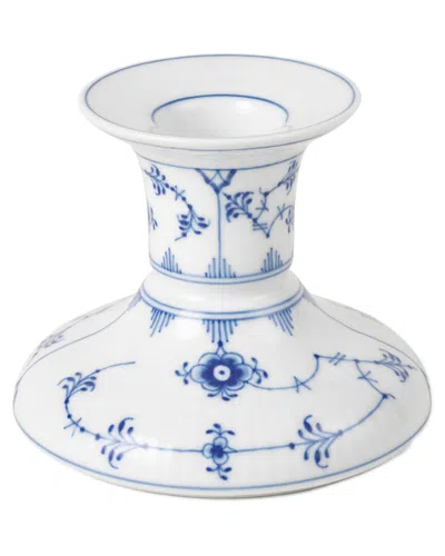 Royal Copenhagen Fluted 3in Plain Candle Holder In Blue