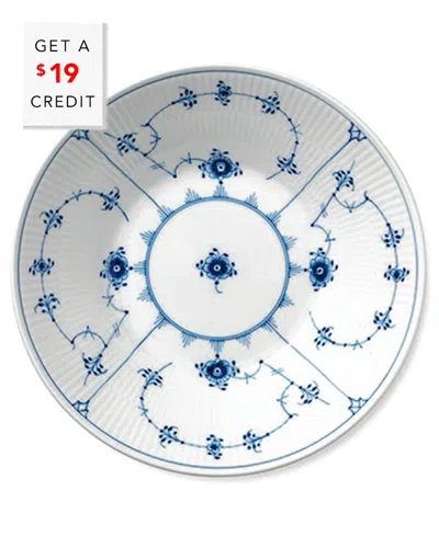 Royal Copenhagen Fluted 9.5in Pasta Bowlwith $19 Credit In Blue