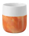 Royal Copenhagen Fluted Contrast Warm Ochre Marble Mug