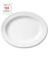 Royal Copenhagen Fluted Half Lace Oval Platter