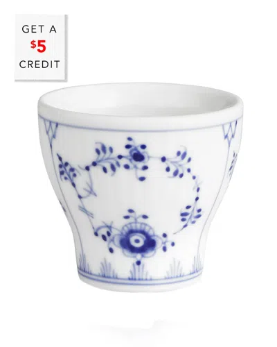 Royal Copenhagen Fluted Plain Egg Cupwith $5 Credit In White