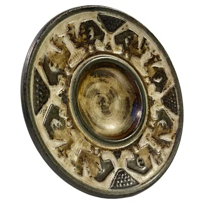 Pre-owned Royal Copenhagen Glazed Abstract  Stoneware Dish By Jørgen Mogensen, 1960s In Brown