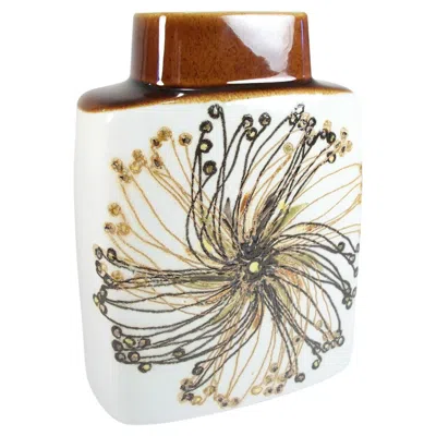 Pre-owned Royal Copenhagen - Malmer & Thorsson - Faience Vase - Denmark - Circa 1960's In Sand