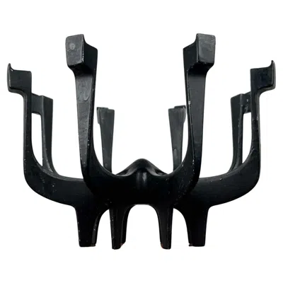 Pre-owned Royal Copenhagen Mid-century Modern Danish Metal Candle Holder Gunnar Cyren Dansk Designs Denmark In Black