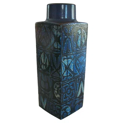 Pre-owned Royal Copenhagen - Nils Thorsson - Baca Series Fajance Vase - Denmark - C.1970's In Black