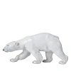 Royal Copenhagen Polar Bear Walking Figurine In White