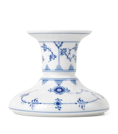 Royal Copenhagen Porcelain Blue Fluted Plain Candle Holder