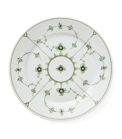 Royal Copenhagen Porcelain Green Fluted Plain Plate