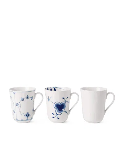 Royal Copenhagen Porcelain History Cup Gift Set In Blue