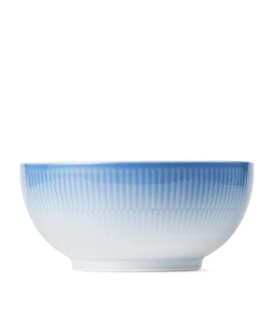 Royal Copenhagen Porcelain Iris Bowl In Blue