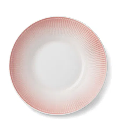 Royal Copenhagen Porcelain Iris Deep Plate In Pink