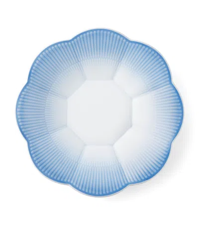 Royal Copenhagen Porcelain Iris Petal Bowl In Blue