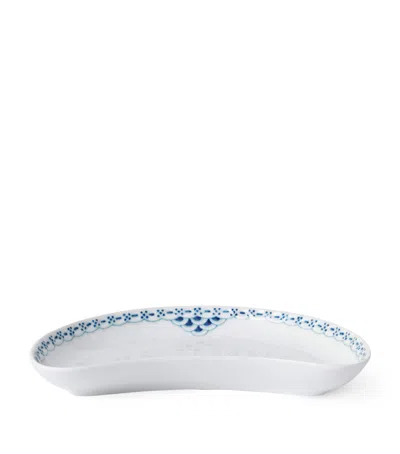 Royal Copenhagen Porcelain Princess Crescent Dish In Blue