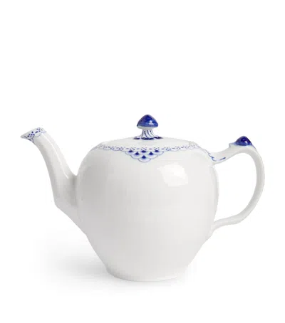Royal Copenhagen Porcelain Princess Teapot In Blue