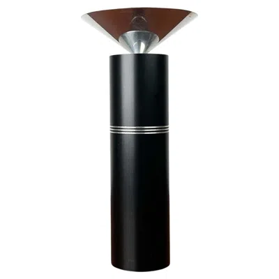 Pre-owned Royal Copenhagen Postmodern Danish Metal Candleholder From , 1980s In Black