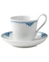 Royal Copenhagen Princess High Handle Cup & Saucer