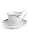 Royal Copenhagen Princess Teacup And Saucer In Blue