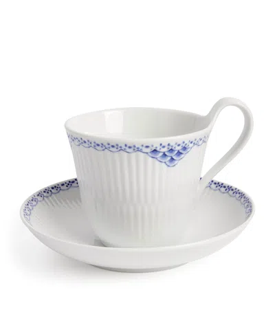 Royal Copenhagen Princess Teacup And Saucer In Blue