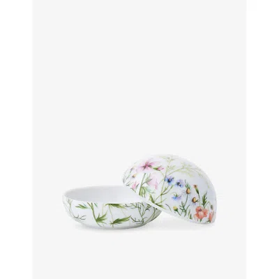 Royal Copenhagen Spring 2026 Collection Wildflowers Porcelain Bonbonniere 10cm In White