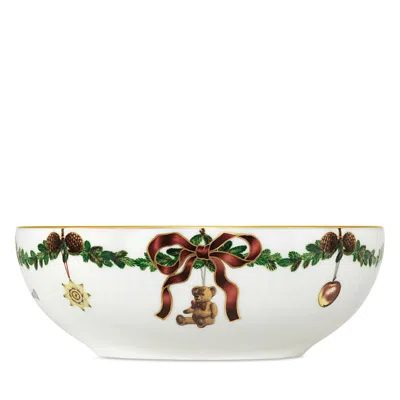 Royal Copenhagen Star Fluted Christmas Bowl In Multi