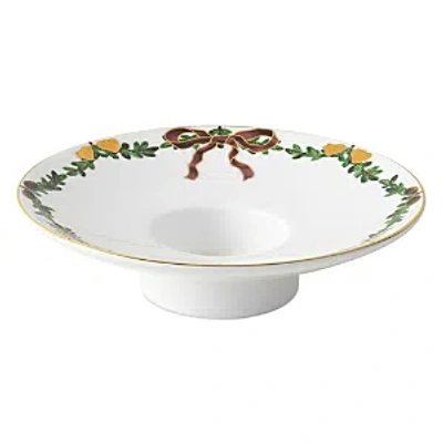 Royal Copenhagen Star Fluted Christmas Candle Holder In Multi