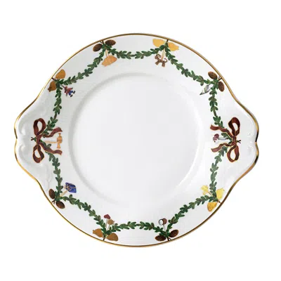 Royal Copenhagen Star Fluted Christmas Dish In Multi