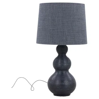 Pre-owned Royal Copenhagen Table Lamp In Fluted Stoneware By Axel Salto In Clear