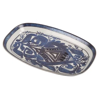 Pre-owned Royal Copenhagen Tenera Faience Bowl By Kari Christensen, 1960s In Gray