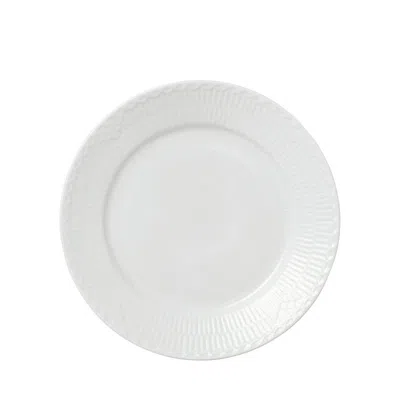 Royal Copenhagen White Fluted Half Lace Salad Plate