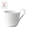 Royal Copenhagen White Fluted Mega High Handle Mug