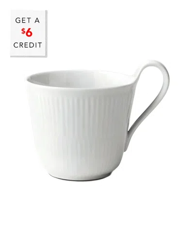 Royal Copenhagen White Fluted Mega High Handle Mug