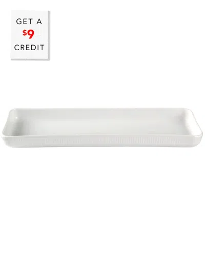 Royal Copenhagen White Fluted Oblong Dishwith $9 Credit