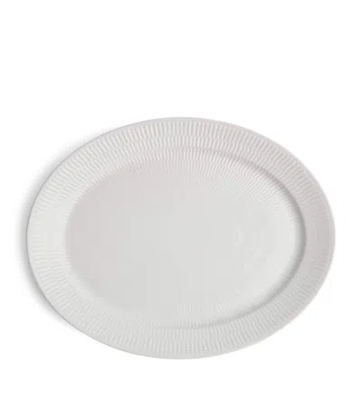 Royal Copenhagen White Fluted Oval Dish