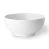 Royal Copenhagen White Fluted Plain 7 Serving Bowl In White