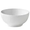 Royal Copenhagen White Fluted Plain 9.5 Serving Bowl In White