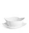 Royal Copenhagen White Fluted Sauce Boat In White