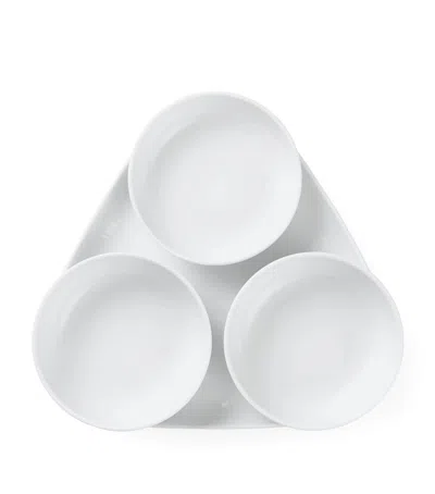 Royal Copenhagen White Fluted Serving Set