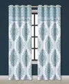 Royal Court Afton Grommet Window Panel Pair, 84" X 41" In Blue