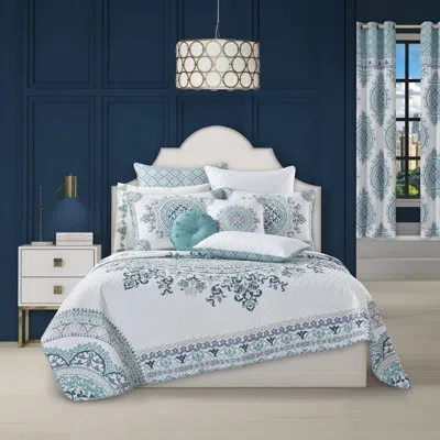 Royal Court Afton Quilt Set In Blue