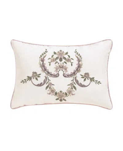 Royal Court Avant Garden Boudoir Decorative Pillow, 13" X 19" In Pink