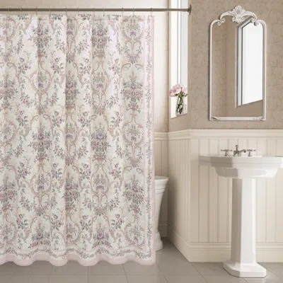 Royal Court Avant Garden Shower Curtain Shower Curtain In Blush