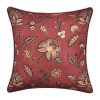 Royal Court Bari Square Throw Pillow In Red
