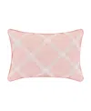 Royal Court Bungalow Boudoir Decorative Pillow, 13" X 19" In Rose